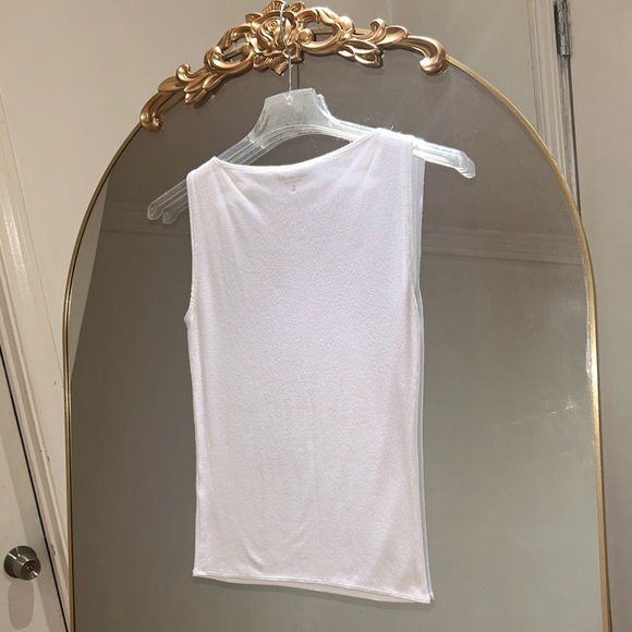 Abercrombie & Fitch Classic White Ribbed Soft Tank Top A&F Essentials - Picture 3 of 3